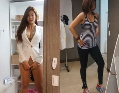 韩国女健身教练朴智恩走红网友激动肉搜