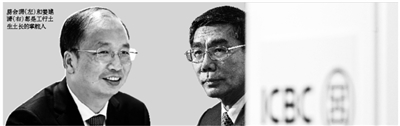 易会满（左）和姜建清（右）都是工行土生土长的掌舵人