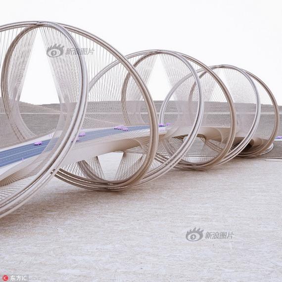 北京冬奥会五环桥造型