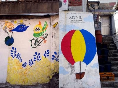 韩国壁画街攻略（梨花壁画村/蚂蚁村/Kangfull漫画街/甘川洞文化艺术村)