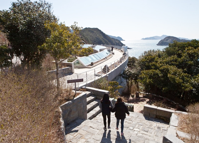 韩国长蛇岛海上公园浪漫而美丽的旅游胜地