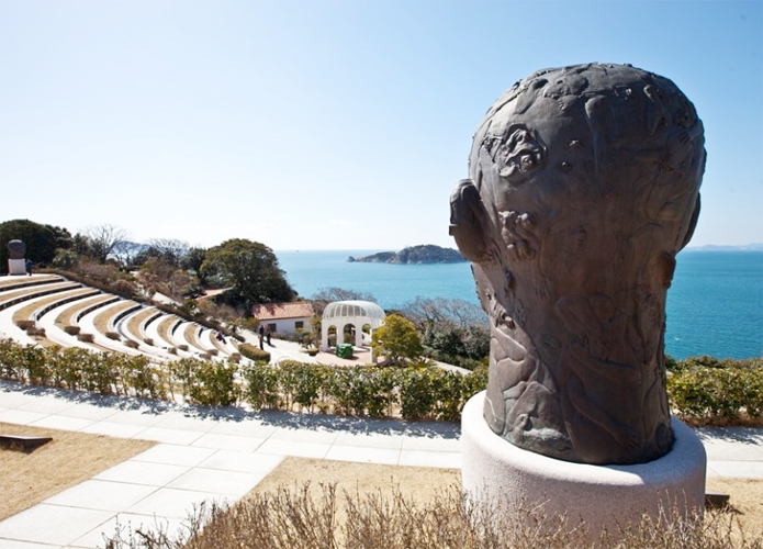 韩国长蛇岛海上公园浪漫而美丽的旅游胜地