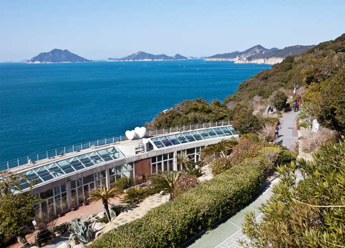 韩国长蛇岛海上公园浪漫而美丽的旅游胜地