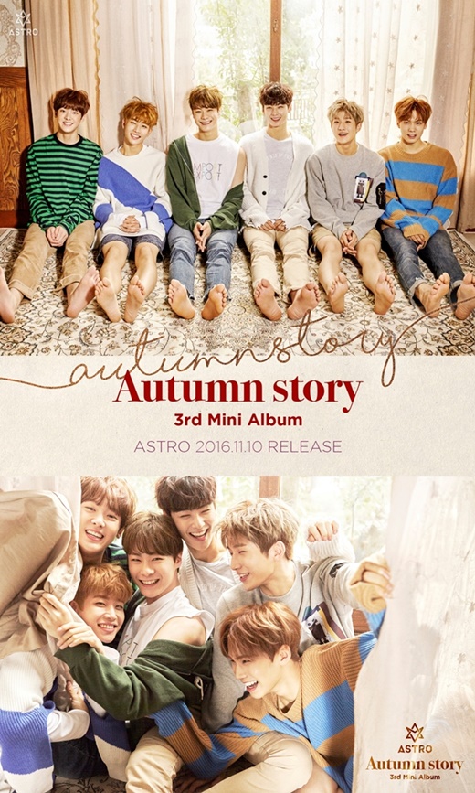 ASTRO第三张迷你专辑《Autumn story》回归