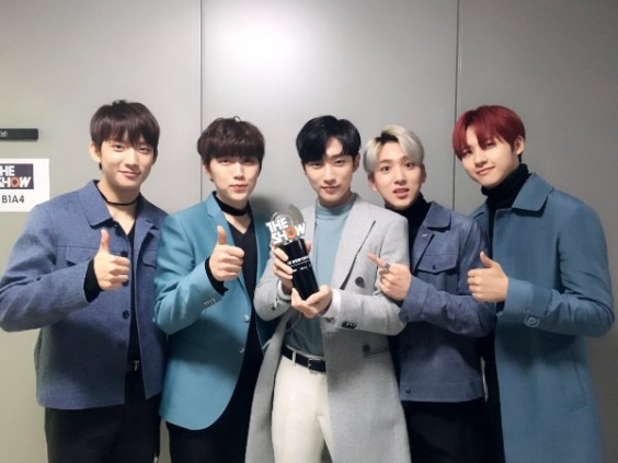 B1A4获《THE SHOW 20161206期》一位