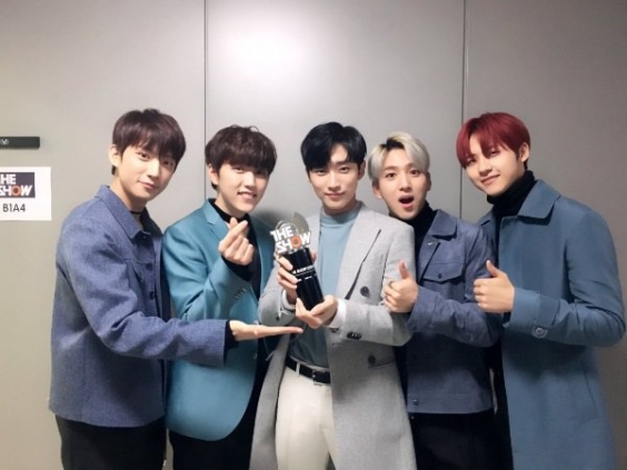 B1A4获《THE SHOW 20161206期》一位