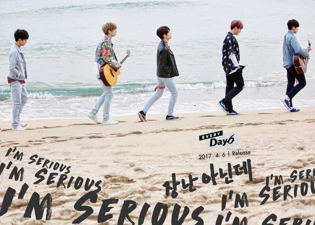 DAY6单曲《Every DAY6 April》主打歌《I'm Serious》团体概念照及MV预告公开