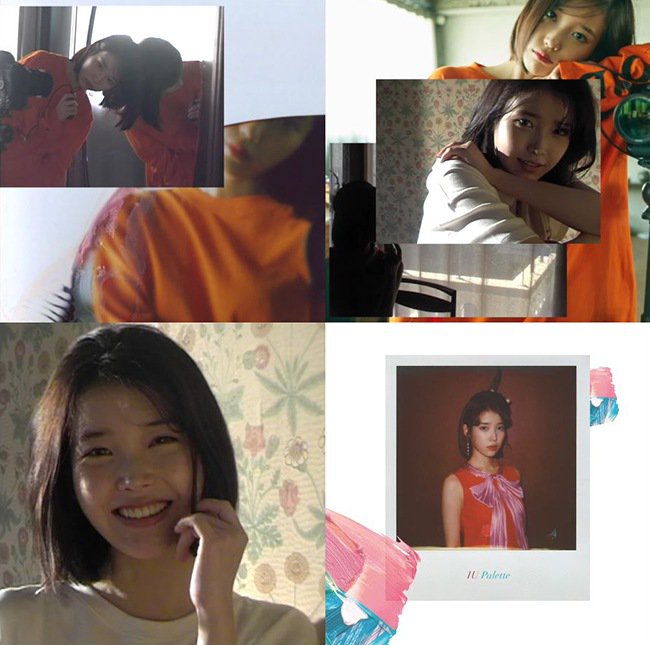 IU(李智恩)公开第四张正规专辑《Palette》同名主打歌的首波预告