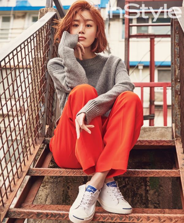 韩善伙(韩善花)为时尚杂志《InStyle》拍摄美丽画报公开