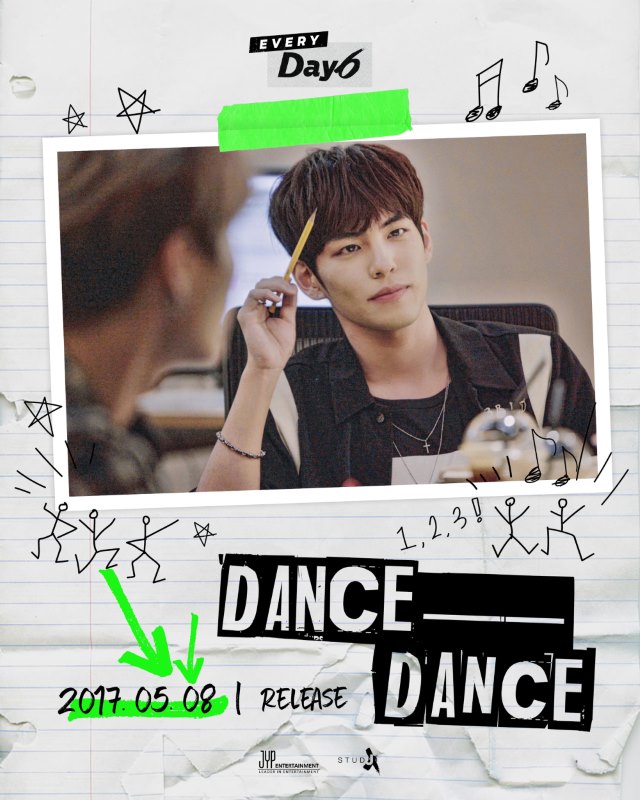DAY6单曲《DANCE DANCE》公开成员元弼的个人概念照