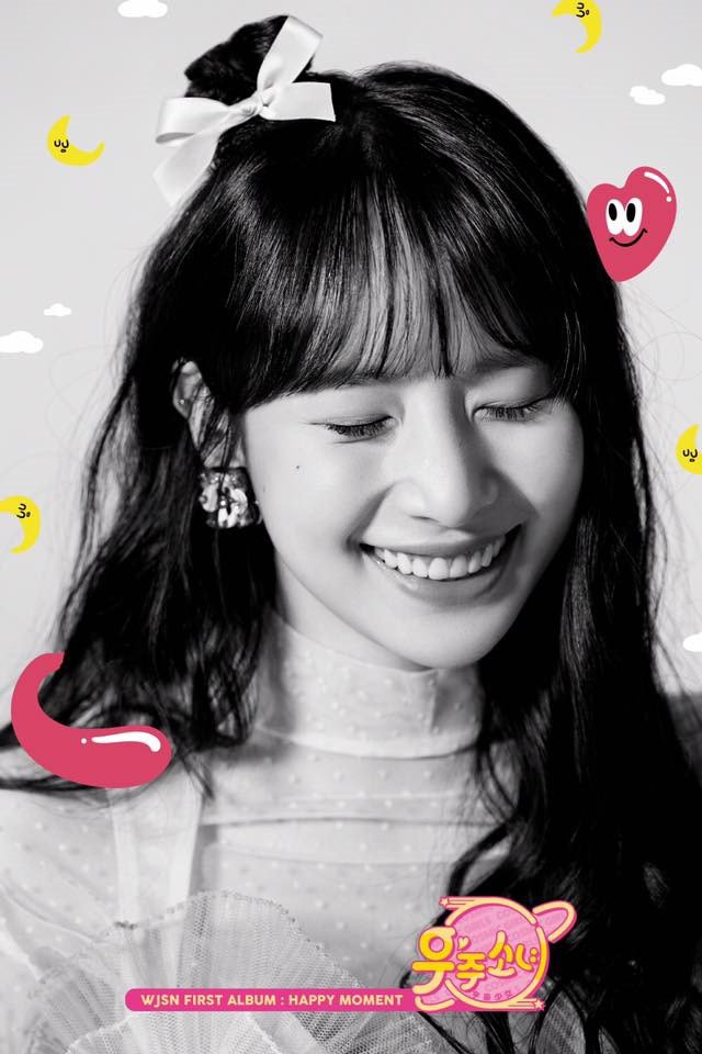 宇宙少女专辑《HAPPY MOMENT》公开成员恩熙、雪娥、琏静的「HAPPY」个人概念照