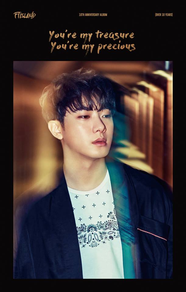 FTISLAND出道十周年纪念专辑《OVER 10 YEARS》封面海报公开