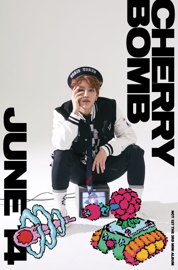 NCT 127迷你专辑《NCT 127 CHERRY BOMB》公开成员泰一、Mark、Johnny的个人概念照