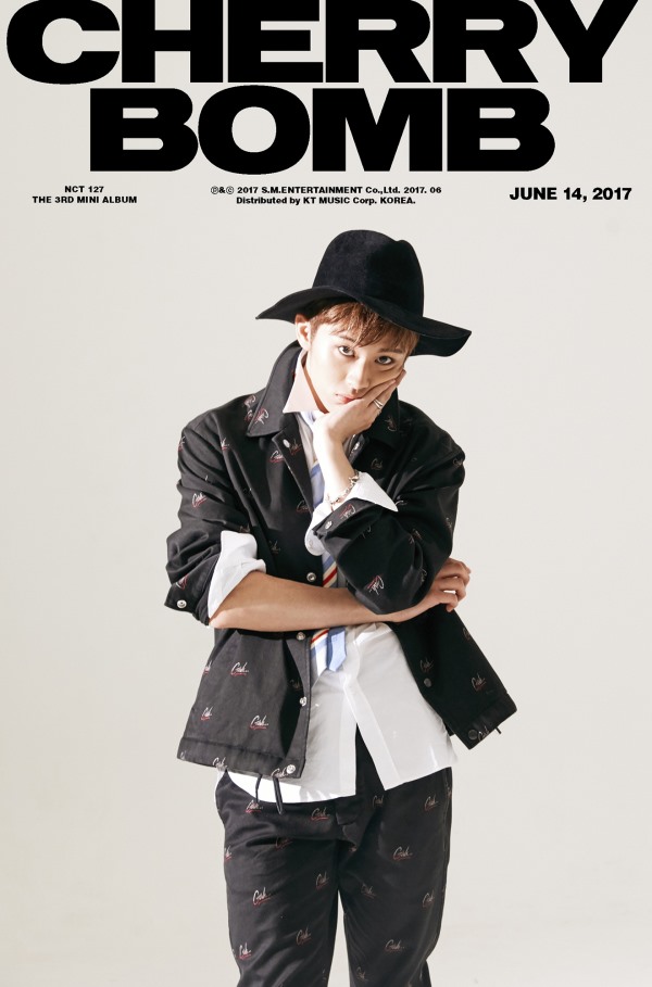 NCT 127迷你专辑《NCT 127 CHERRY BOMB》公开成员泰一、Mark、Johnny的个人概念照
