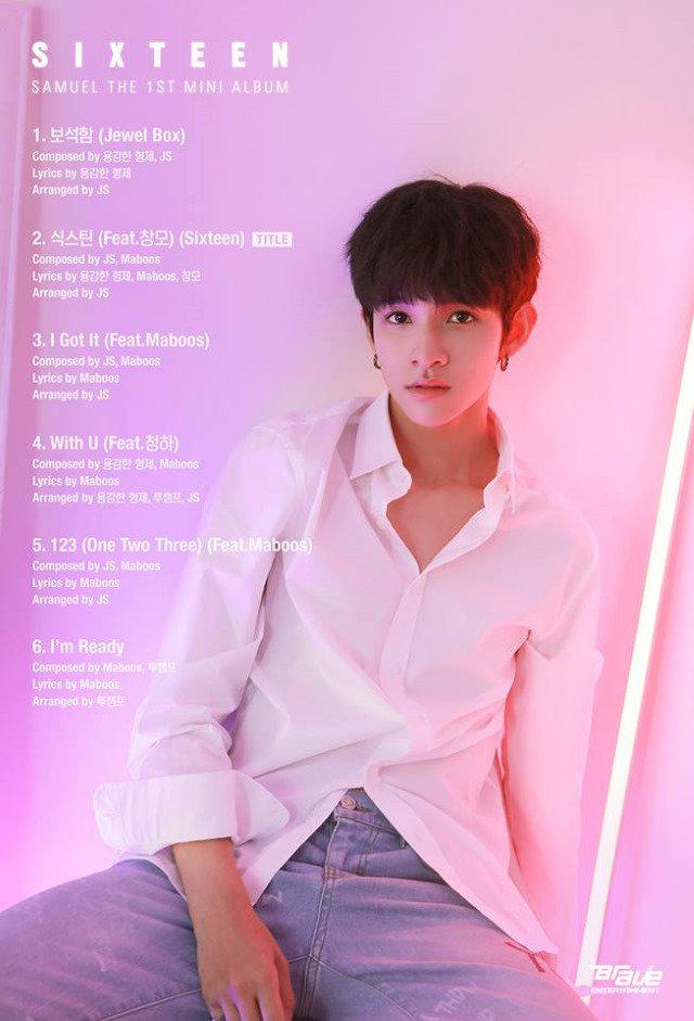 Samuel首张迷你专辑《SIXTEEN》第二版封面照及曲目表公开