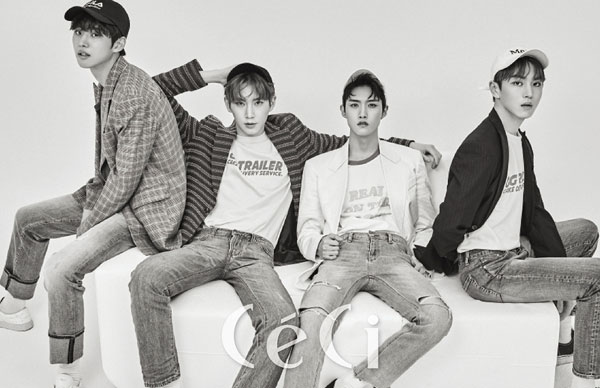 PENTAGON携手时尚杂志《CeCi》拍摄最新画报公开 出道后首次拍摄画报