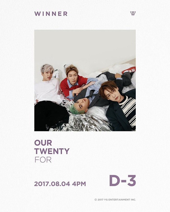 WINNER全新专辑《OUR TWENTY FOR》公开倒数概念照