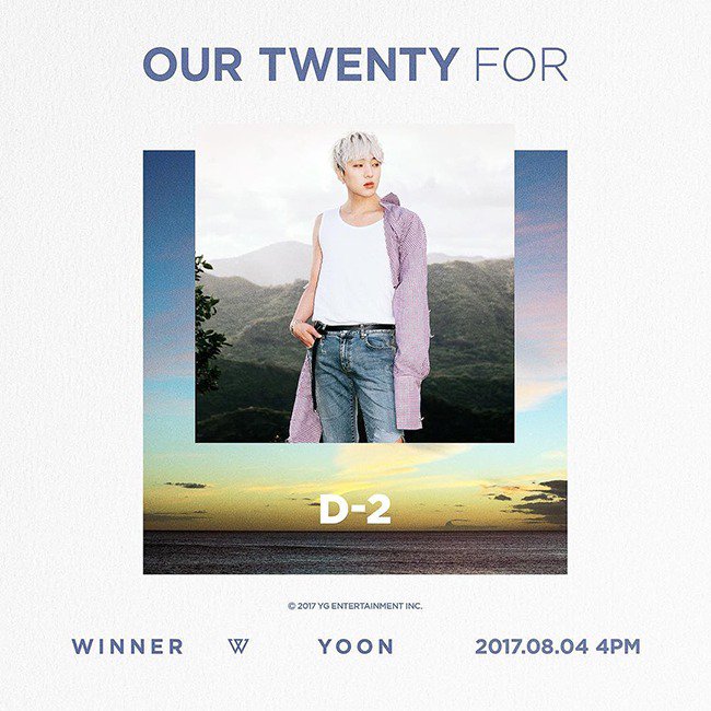 WINNER新辑《OUR TWENTY FOR》公开成员个人概念照及新曲《ISLAND》MV预告