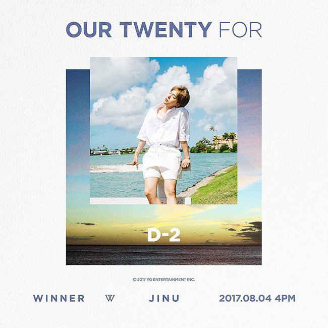 WINNER新辑《OUR TWENTY FOR》公开成员个人概念照及新曲《ISLAND》MV预告