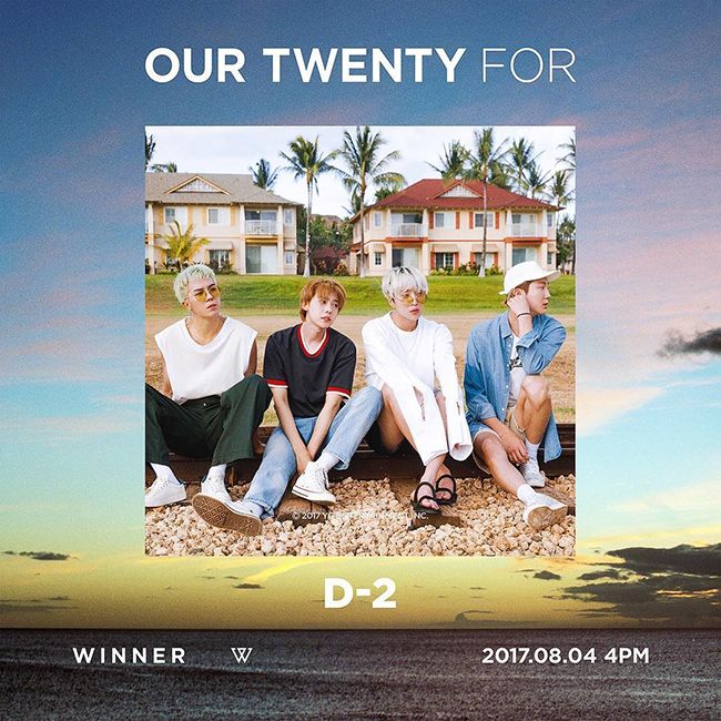 WINNER新辑《OUR TWENTY FOR》公开成员个人概念照及新曲《ISLAND》MV预告