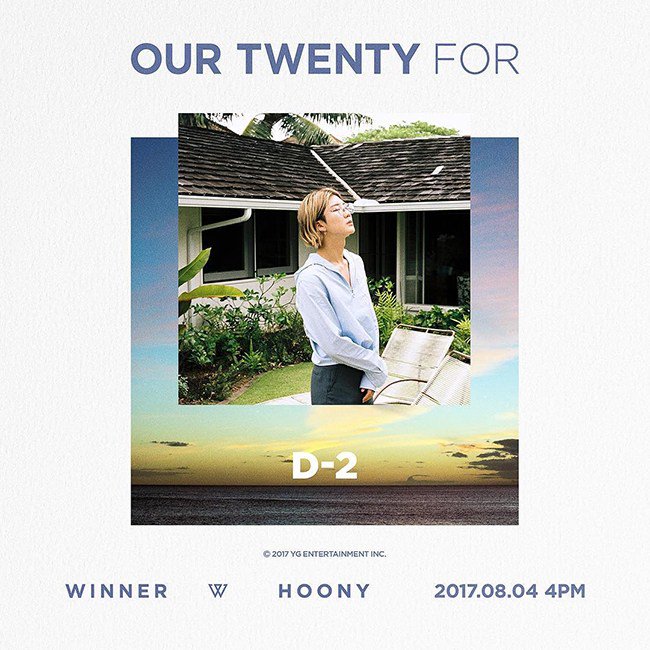 WINNER新辑《OUR TWENTY FOR》公开成员个人概念照及新曲《ISLAND》MV预告
