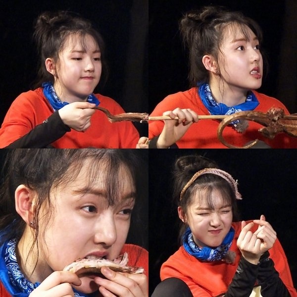 '丛林的法则' GFRIEND艺琳的“蜥蜴吃播”照公开