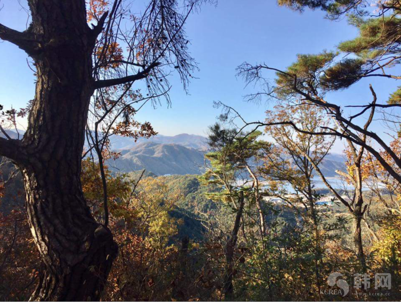 周末山行--江原道春川凛凛山秋景散步山路图片欣赏