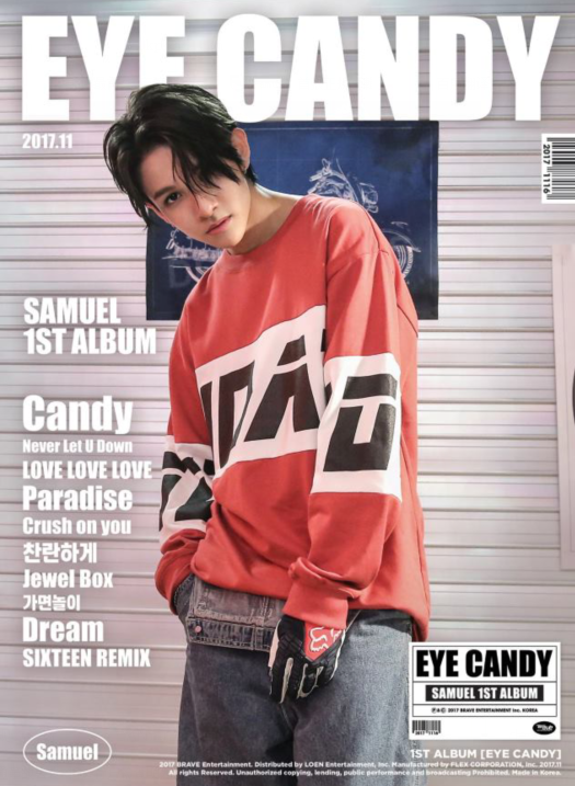Samuel首张正规专辑《EYE CANDY》公开曲目表