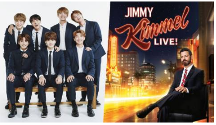 防弹少年团将出演美国知名脱口秀节目《Jimmy Kimmel Live》