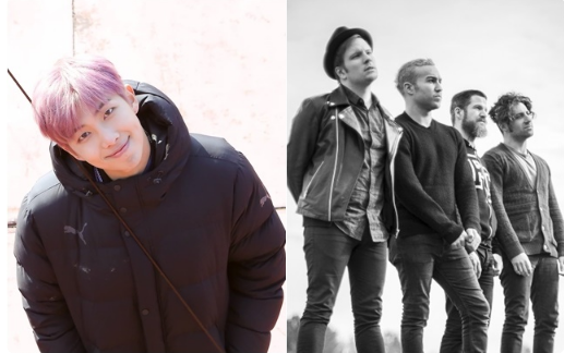 BTS队长RM和乐团Fall Out Boy