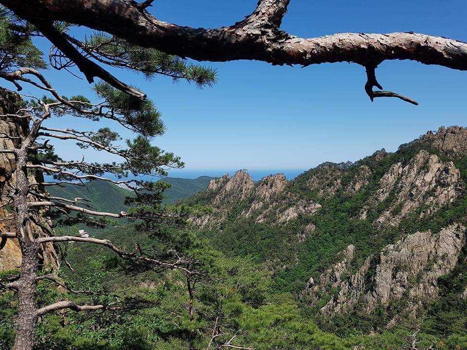 春末夏初江原道束草雪岳山国立公园踏青