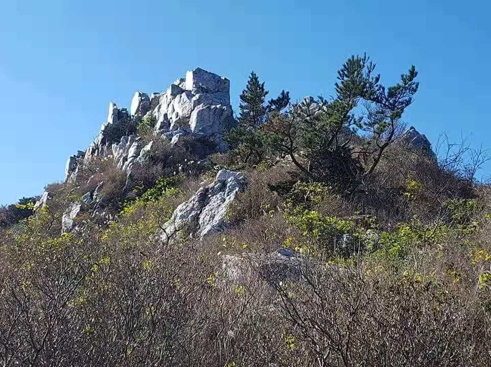 全罗南道海南郡九池山冬季山景