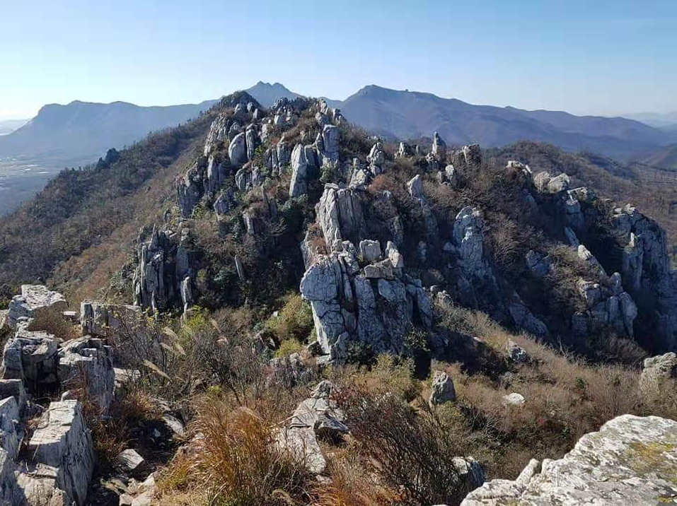 全罗南道海南郡九池山冬季山景