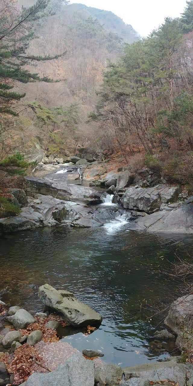  韩国智异山德川郡游仙台溪谷