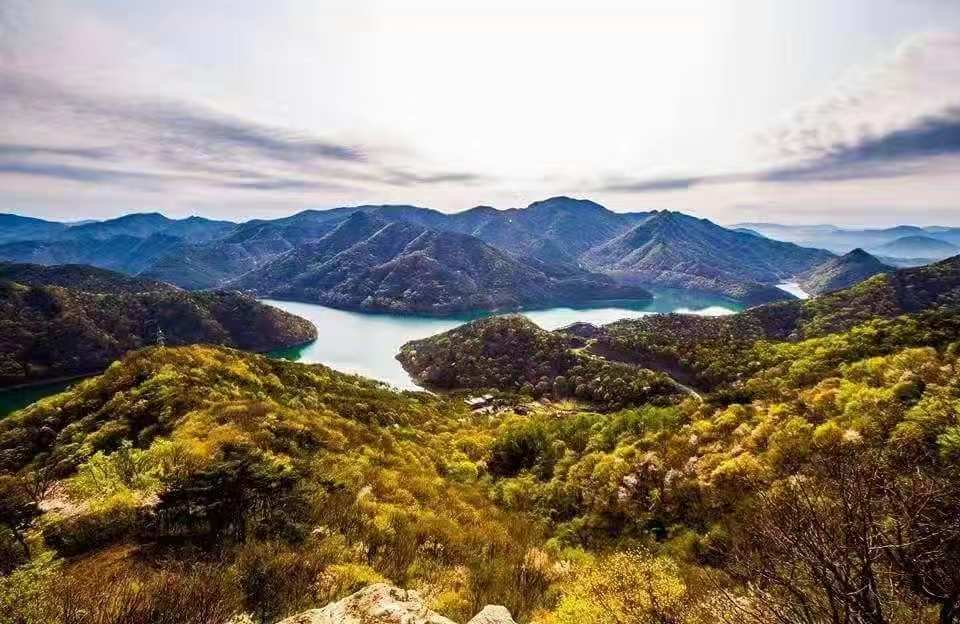  全罗南道潭阳郡龙眠秋月山秋季风景