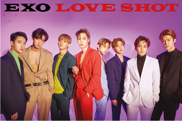 人气组合EXO新专辑《LOVE SHOT》成为12月专辑月榜排行一位