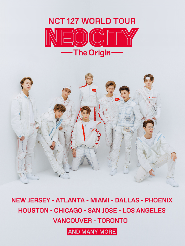 人气组合NCT 127即将举行世界巡回演唱会
