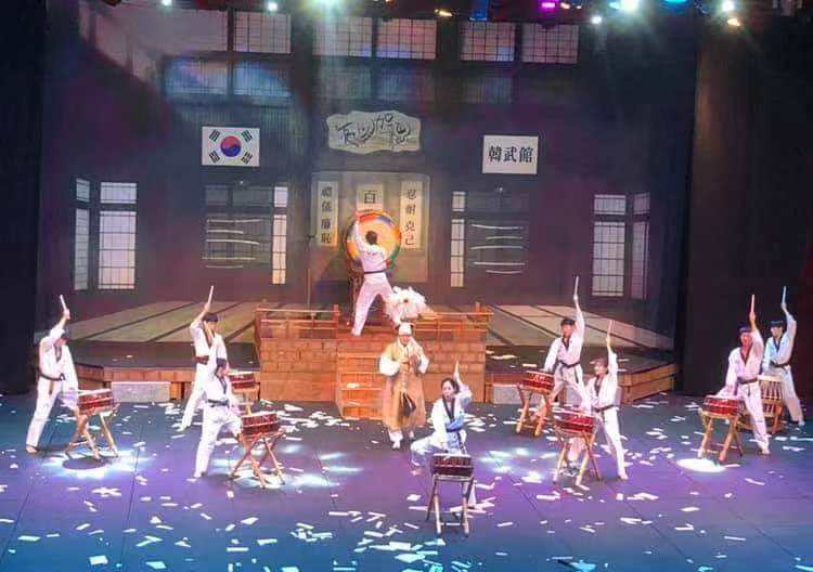 跆拳道发源地—茂朱跆拳道园跆拳道表演