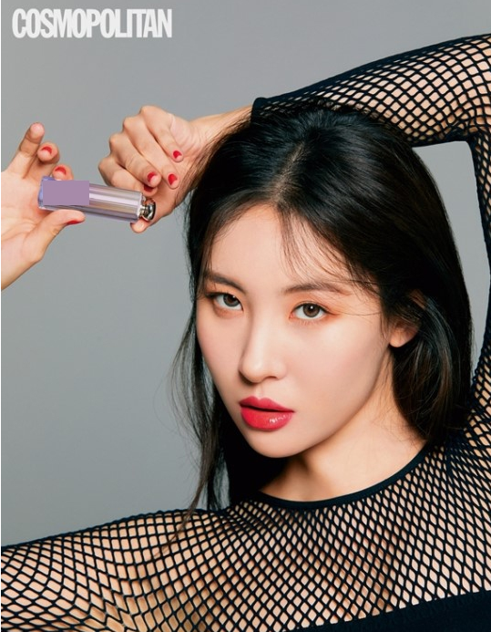 宣美美妆照精致妆容大秀完美曲线