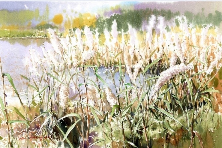 韩国画家辛钟植水彩画作品欣赏