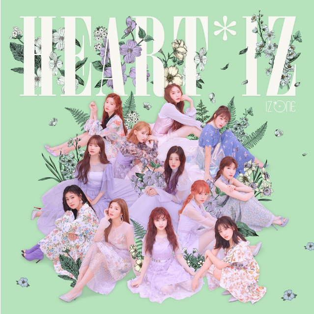 人气女团IZ*ONE的迷你二辑《HEART*IZ》取日韩专辑榜首