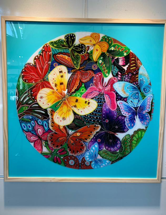 韩国经济报社大厦艺术展--油画《幸福的旅行》