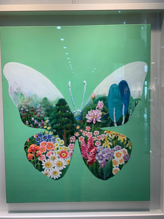 韩国经济报社大厦艺术展--油画《幸福的旅行》