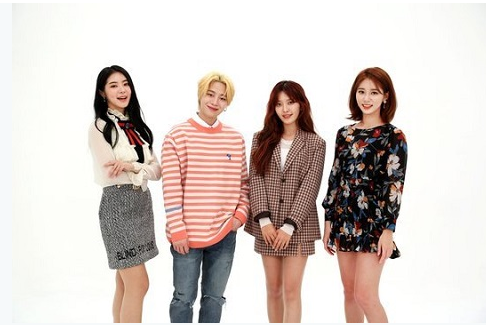 AOA澯美、Bigflo宜缜、演员金静真、模特徐丽娜主持美妆节目《在shop见》