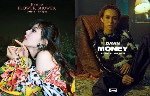 泫雅《FLOWER SHOWER》、DAWN《MONEY》MV公开