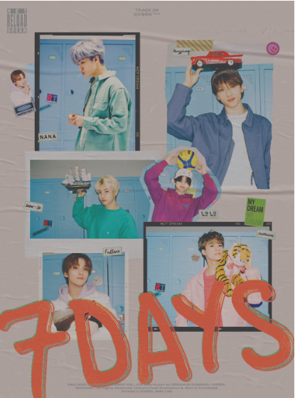 NCT DREAM新专辑收录曲《告诉我(7 Days)》海报