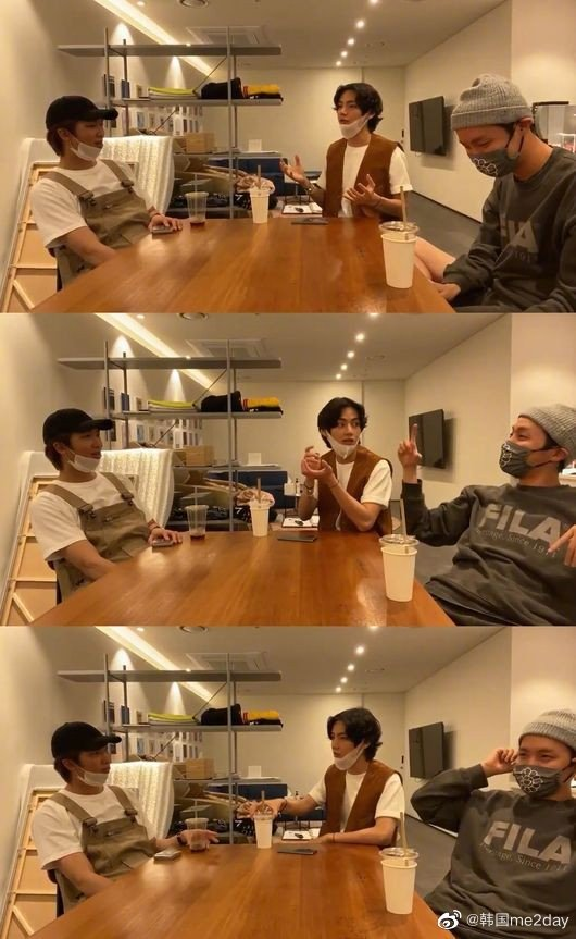 防弹少年团金泰亨&金南俊&郑号锡新专会议“形象汇总,开始工作”