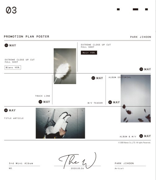 朴志训《The W》宣传海报