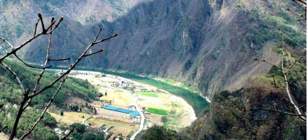 江原道旌善郡展望台尽收壮丽山河美景