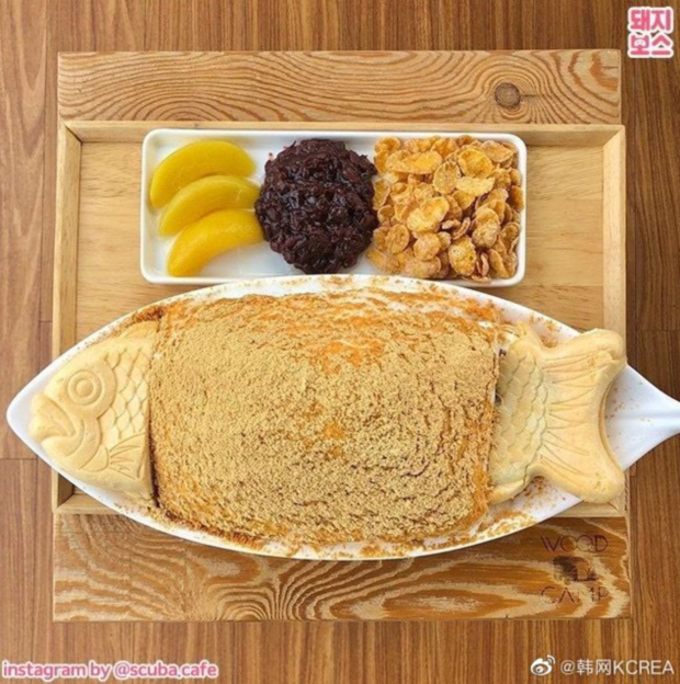 鱼饼甜品冰淇淋
